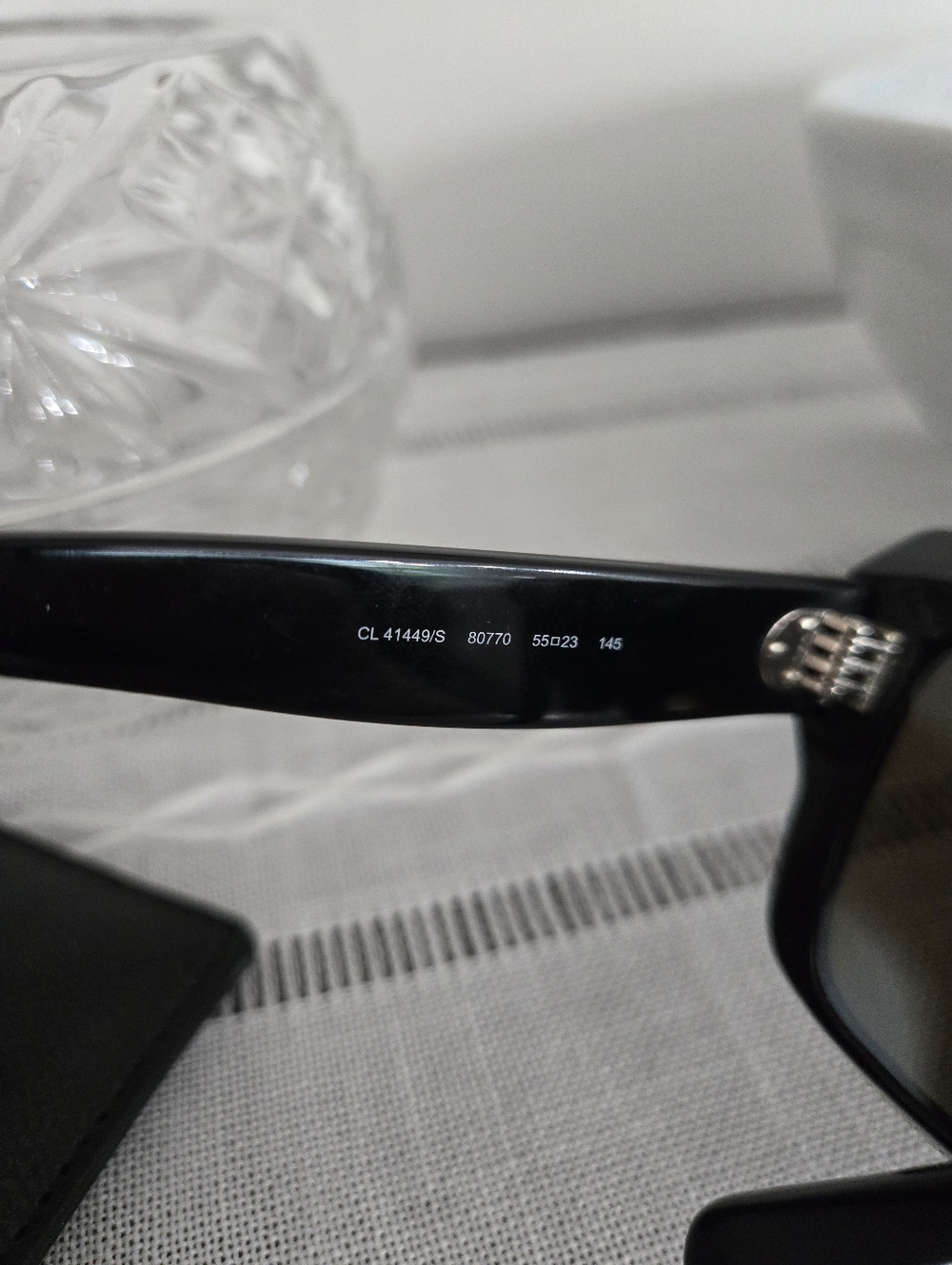 CELINE Classic Black Rectangular Sunglasses - Women Accessories - Picture 9 of 10
